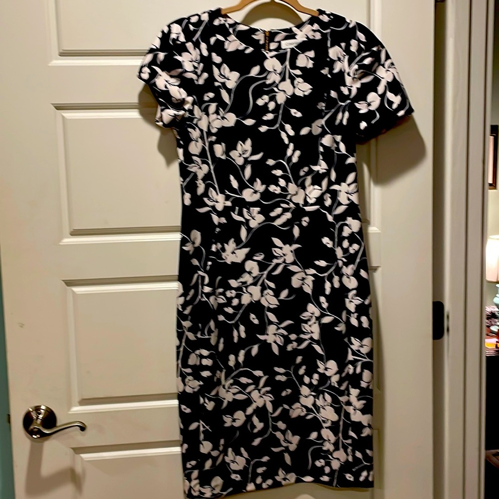Calvin Klein size 10 worn once navy floral dress